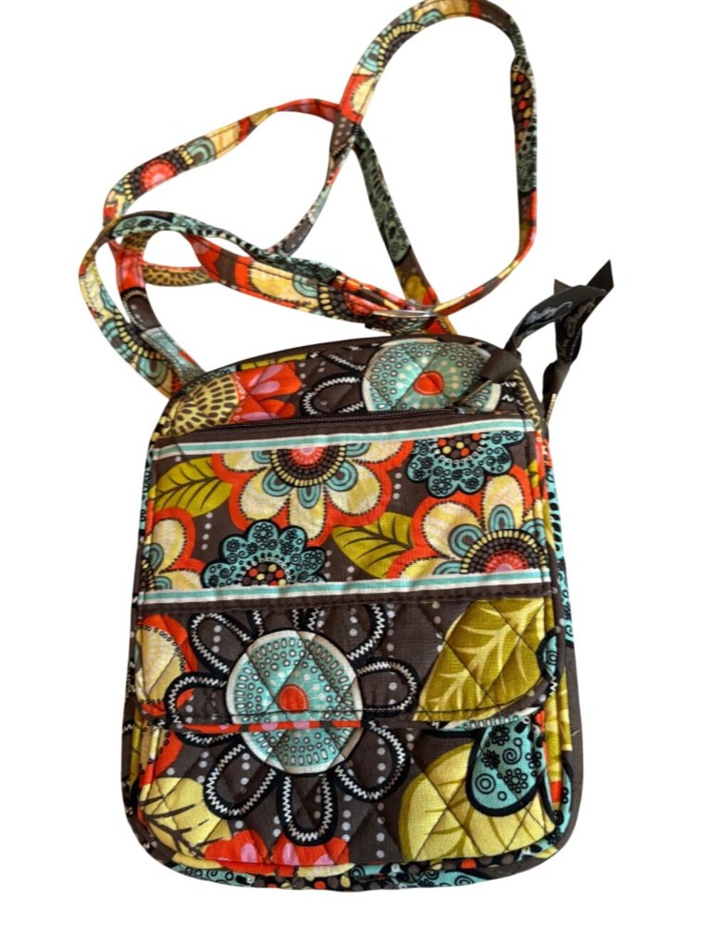 Vera Bradley Floral Quilted Crossbody Purse Adjustable Strap